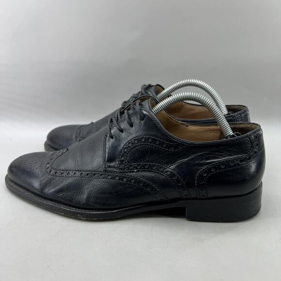 Magnanni Wingtip Oxford Men Size 8 M Black Leather Dress Brogue Formal Shoes main image 7